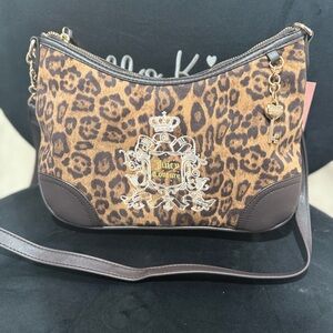 Juicy Couture Brown Leopard Crossbody Bag